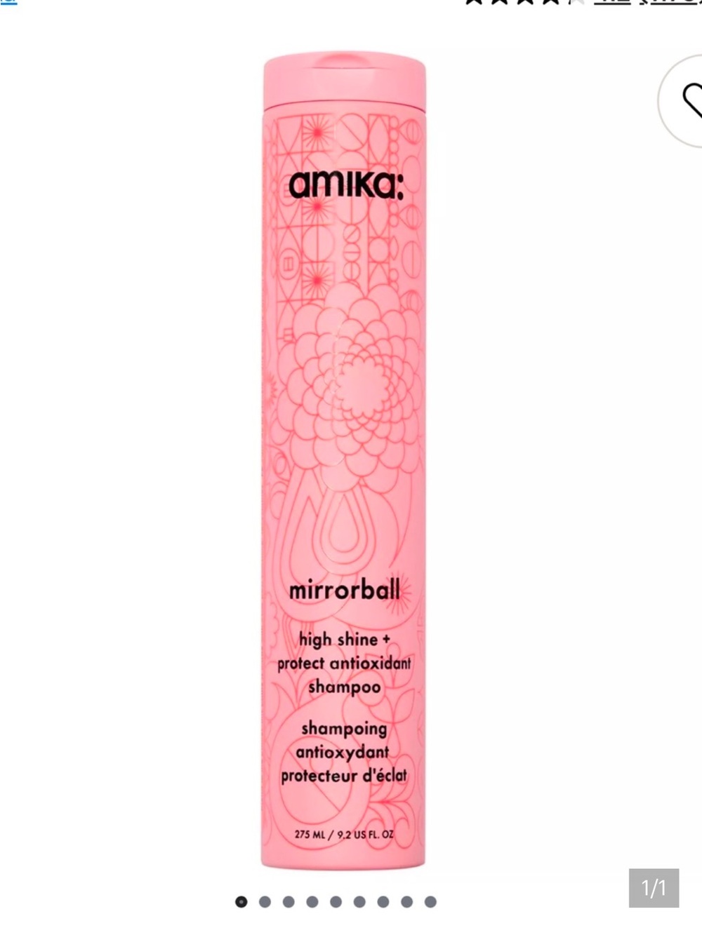 amika Pink Mirrorball High Shine + Protect Antioxidant Shampoo